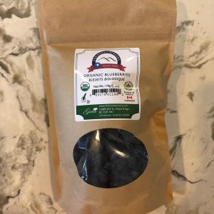 Certified Organic Dehydrated Blueberries called Braisins